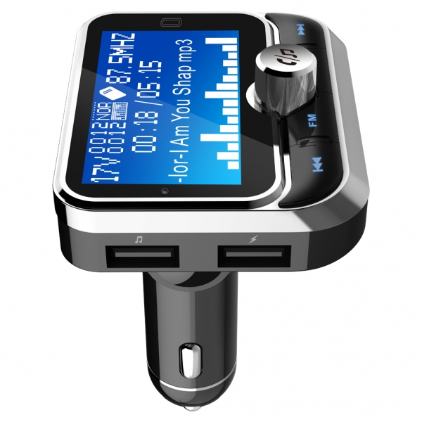 Bluetooth car charger with color screen BC32